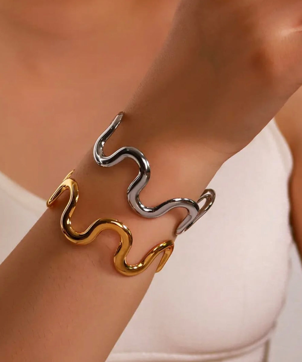 Wavy Kada - Silver