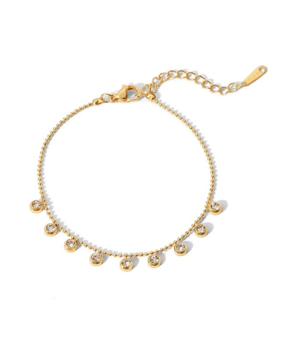 Bezel setting Solitaire bracelet