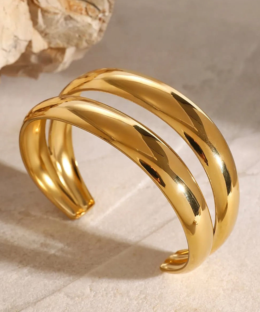 2 line Gold Cuff