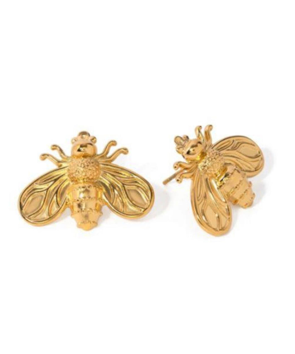 Golden Bees studs