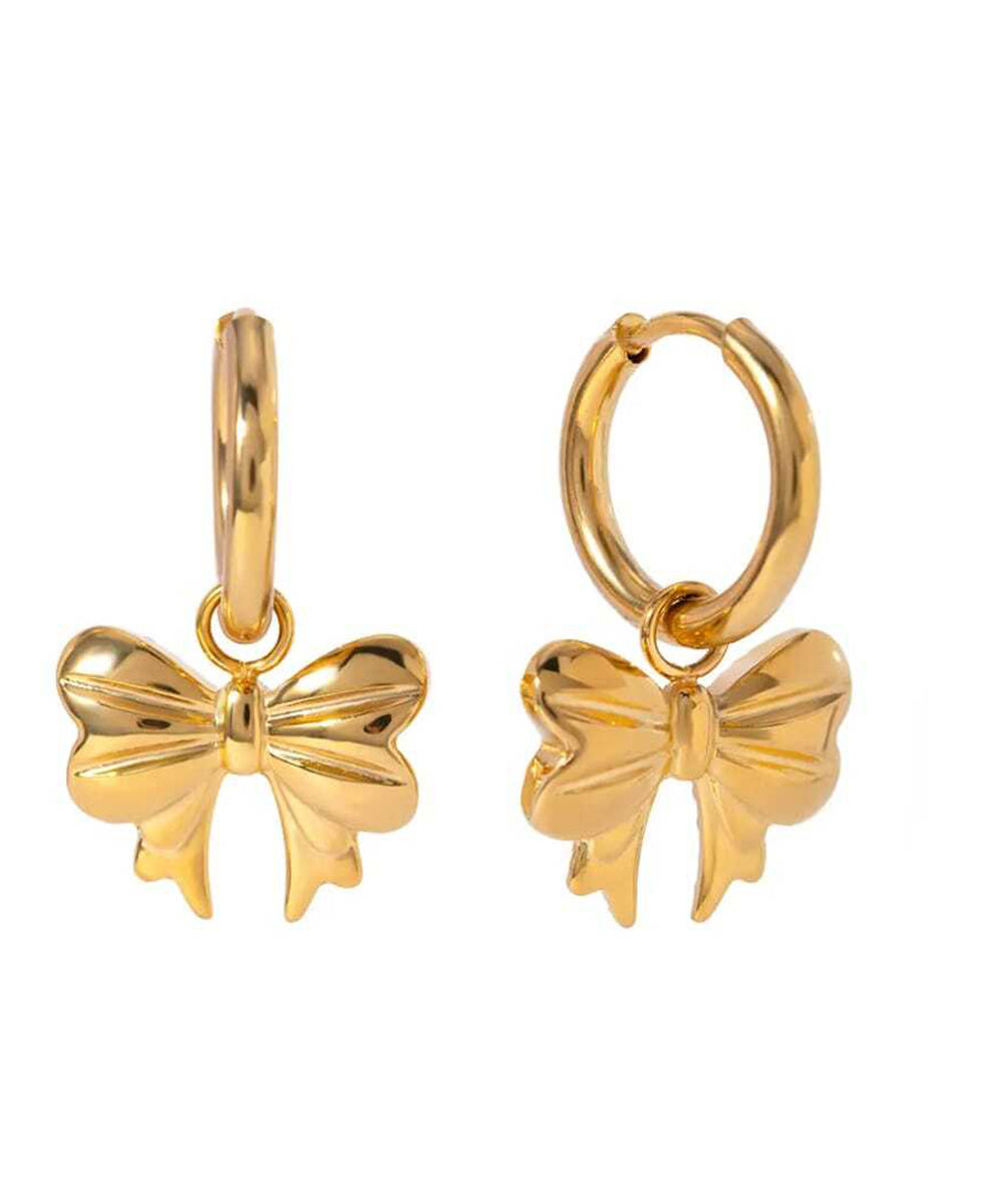 Golden Ribbon Hoops