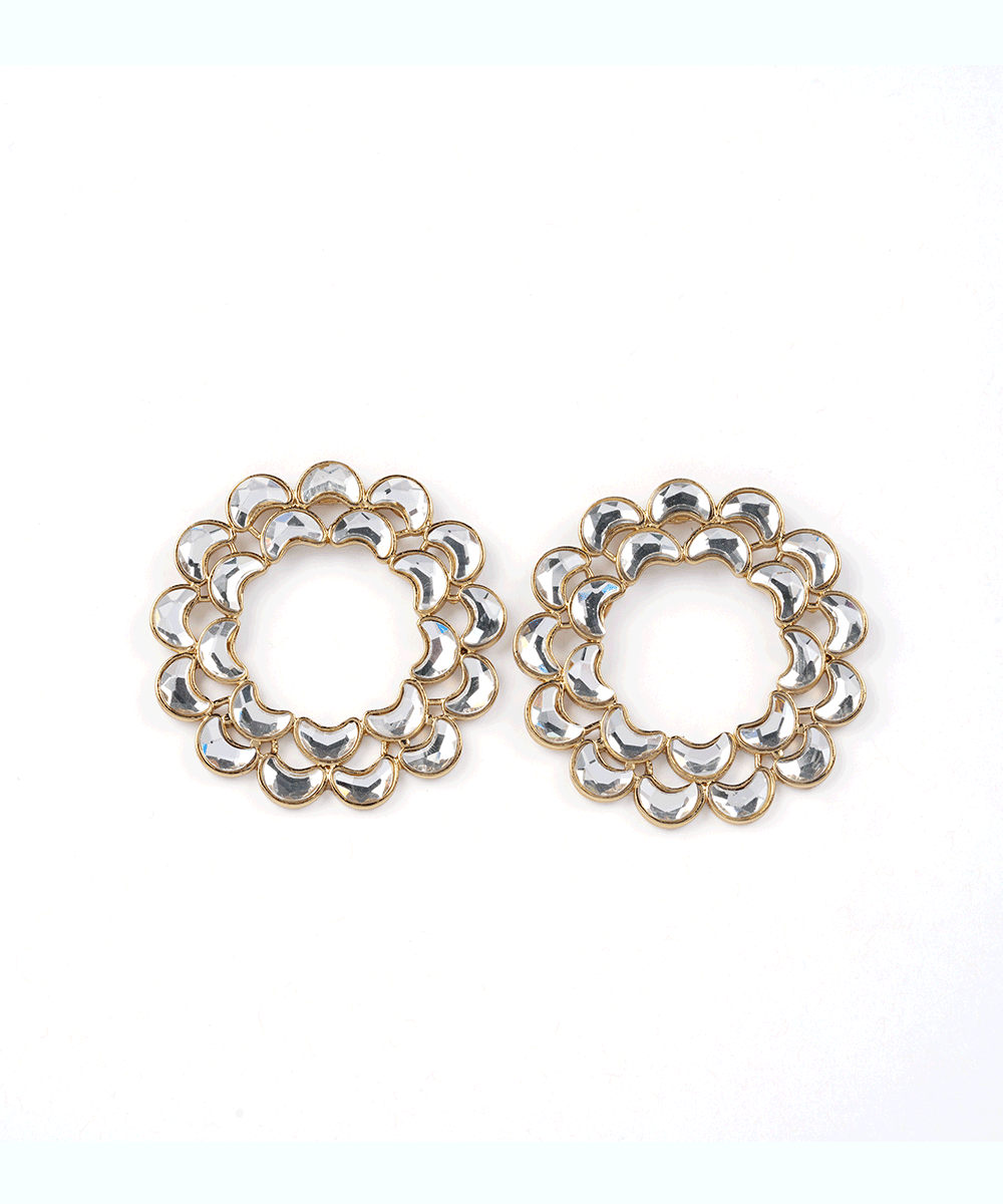 Gold Floral Filigree Earrings