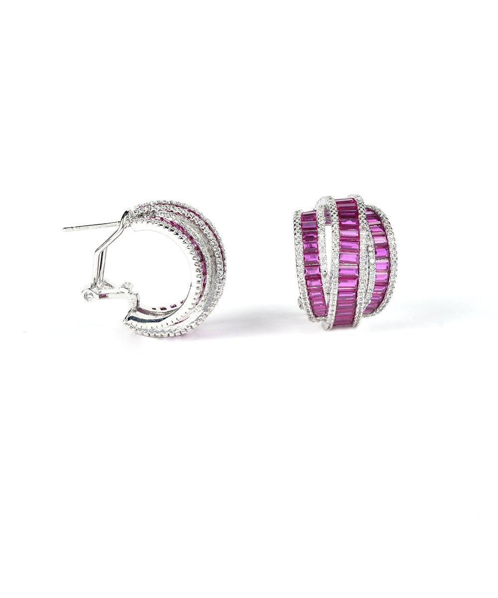 Color Baguette Hoops