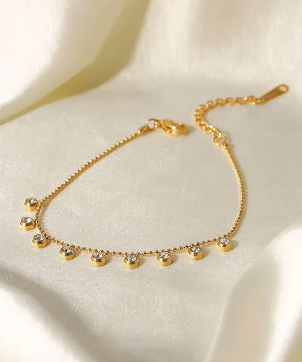 Bezel setting Solitaire bracelet