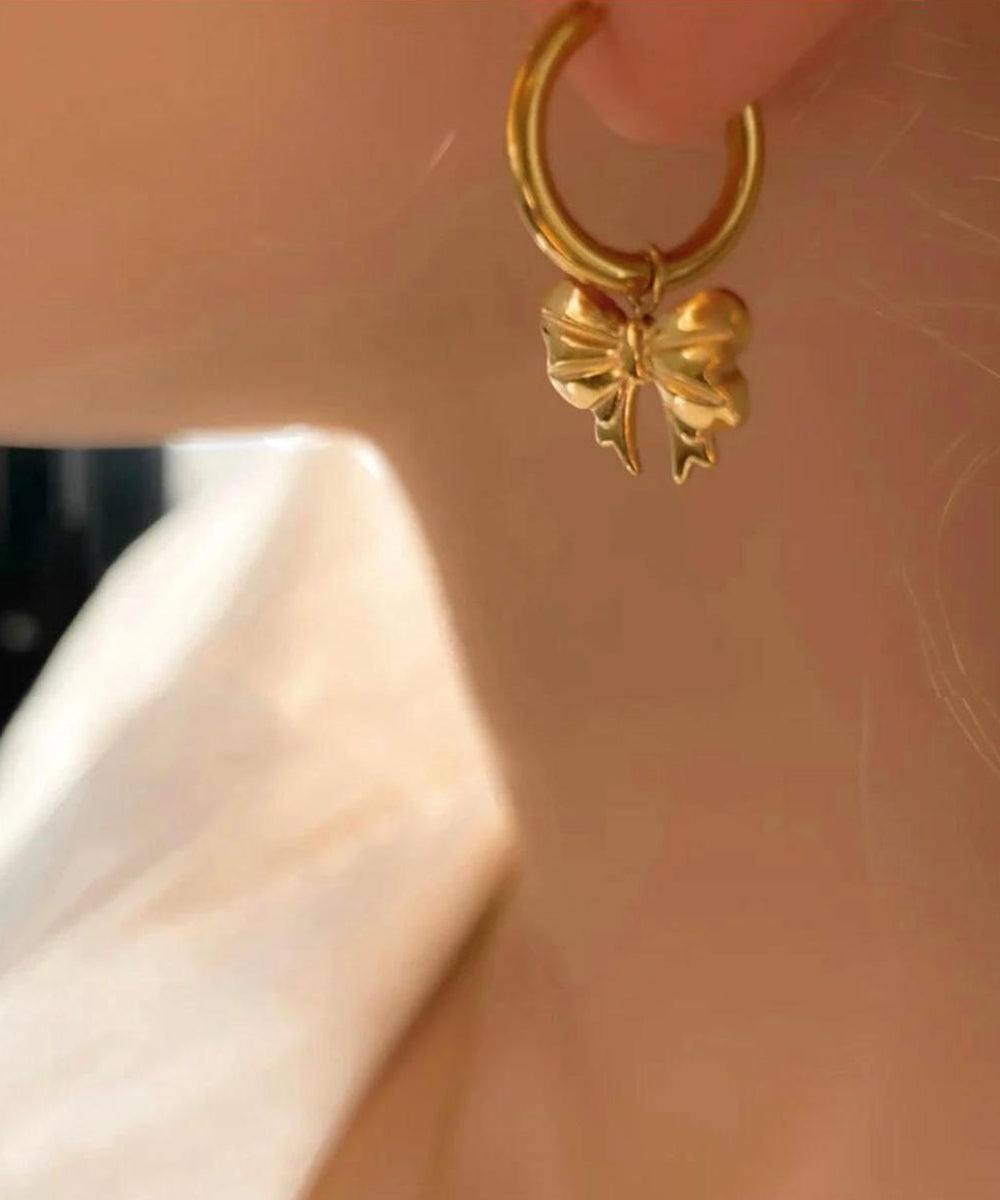 Golden Ribbon Hoops