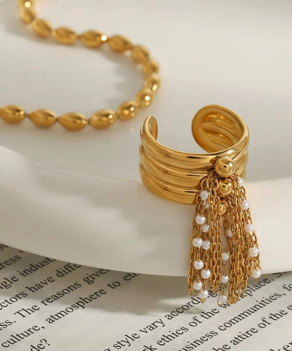 Charm Tassel Ring