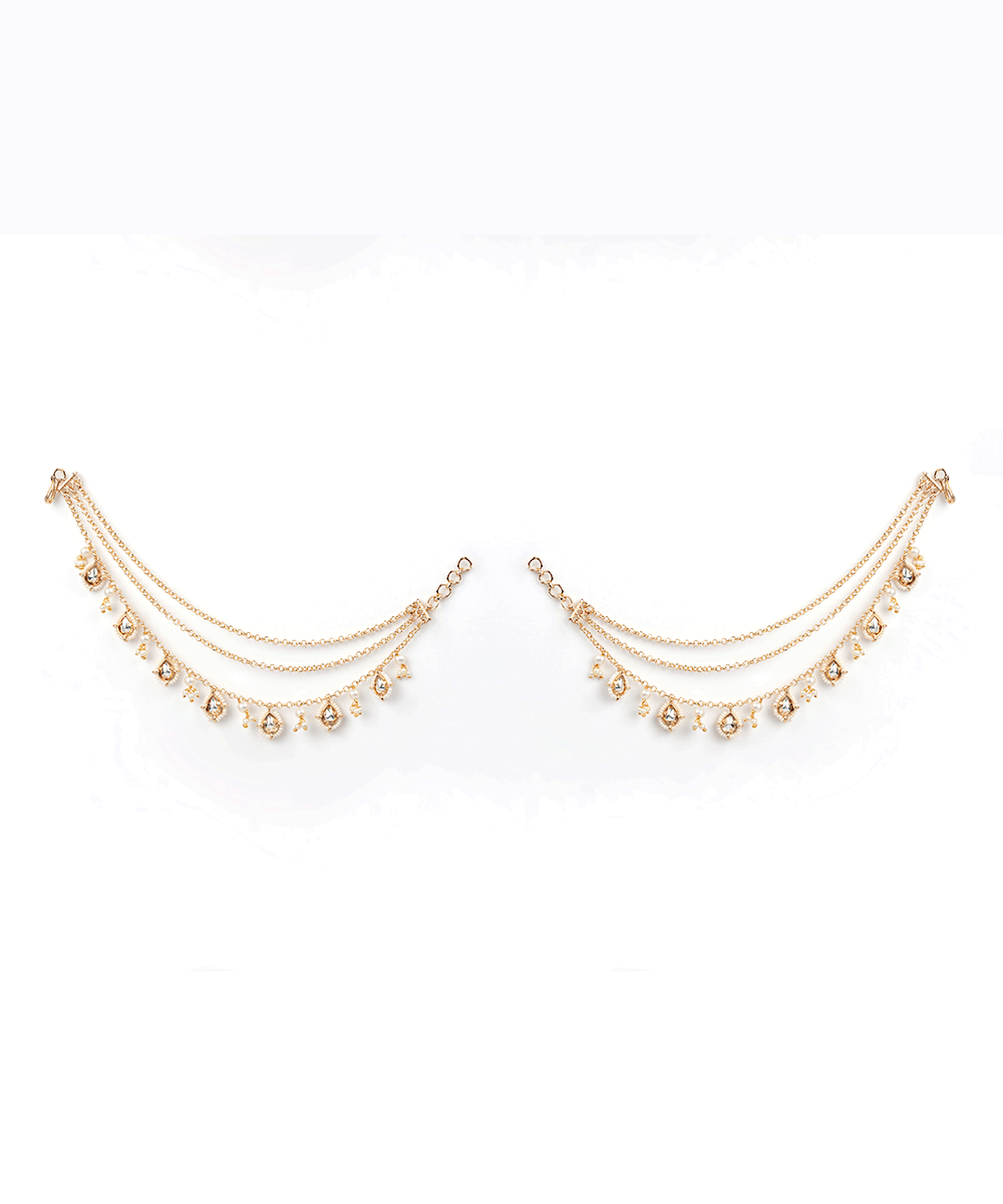 Royal Petal Ear Chain