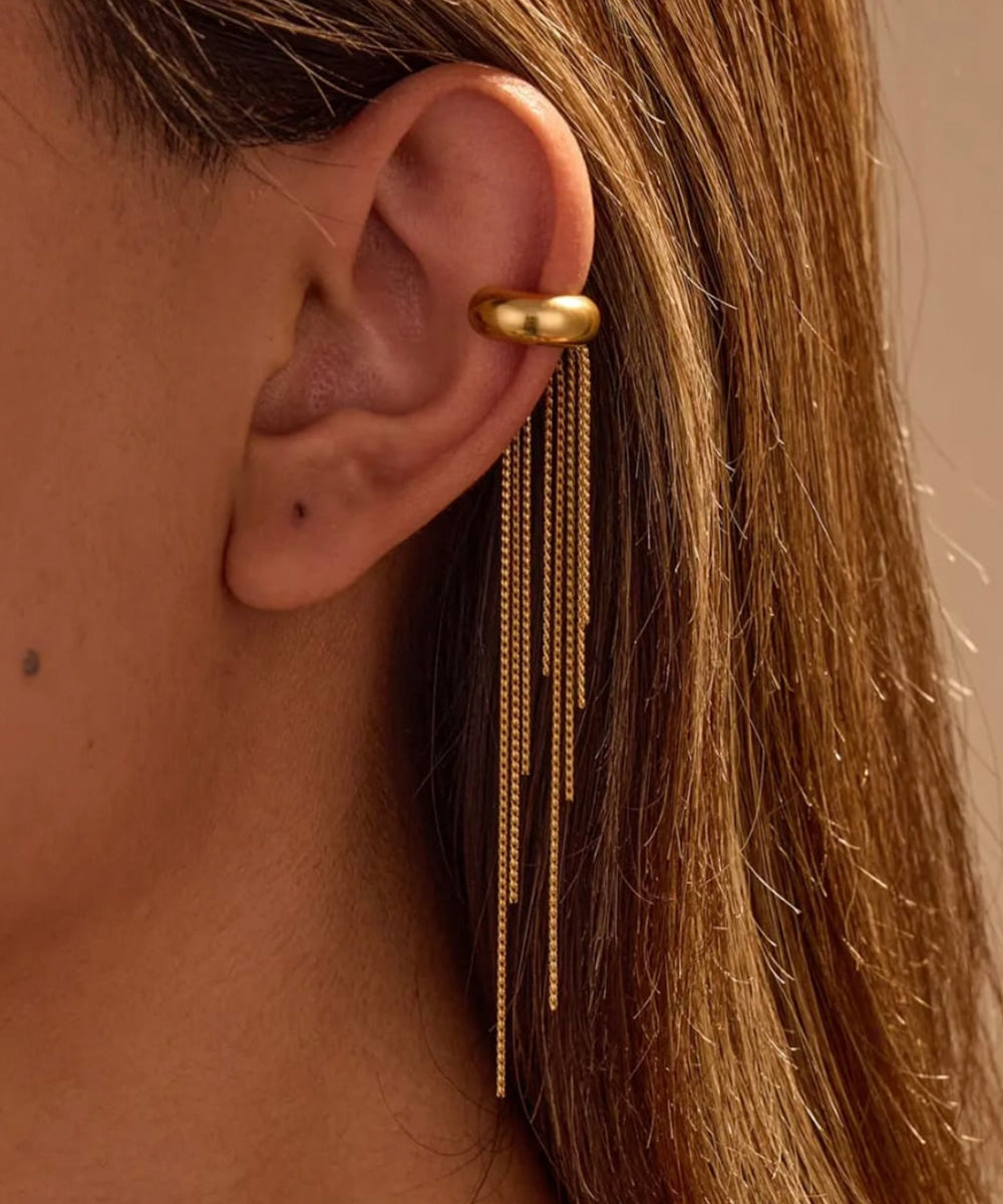 Rashmika's Statement Tassel Earcuff